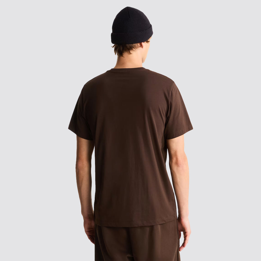 T-shirt uomo the north face evolution simple dome marrone