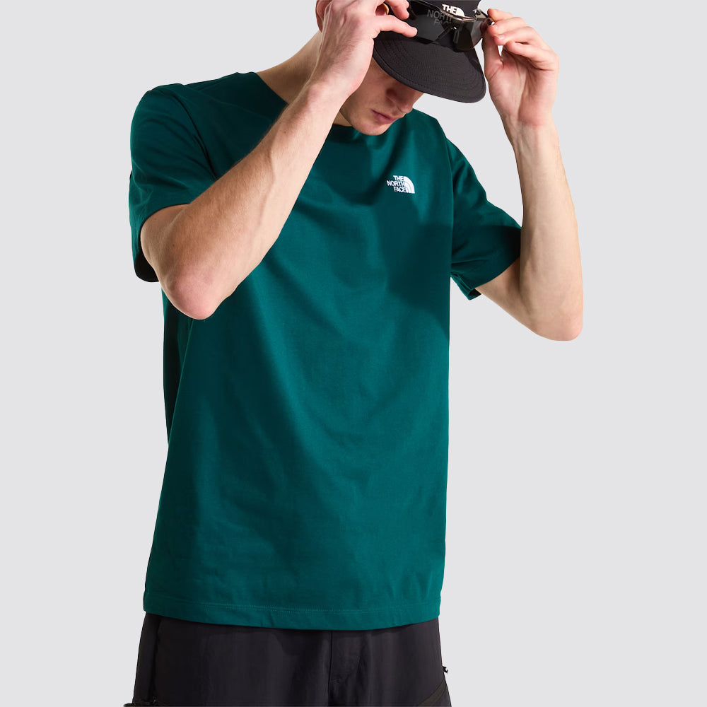 T-shirt uomo the north face evolution simple dome petrolio