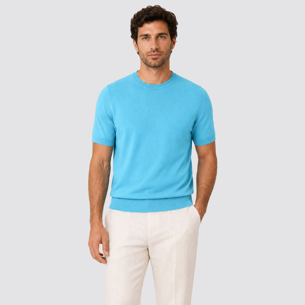 T-shirt uomo zeybra cotone crepe