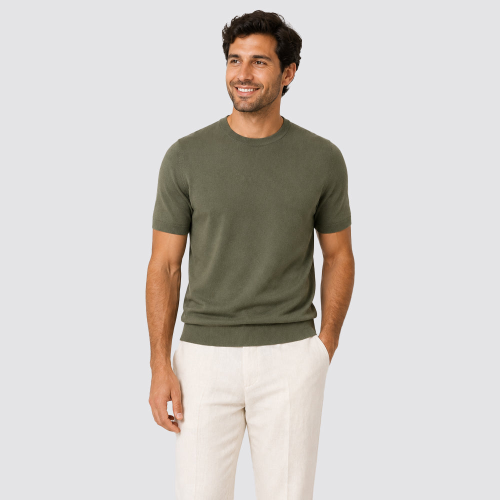T-shirt uomo zeybra cotone crepe