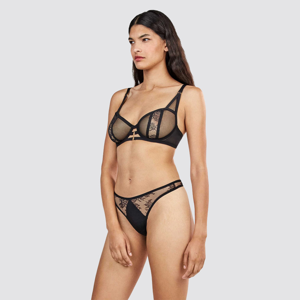 Tanga donna gisela in pizzo 2 pack multicolore