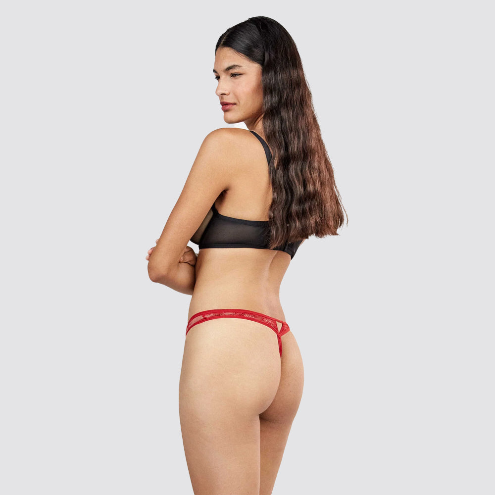 Tanga donna gisela in pizzo 2 pack multicolore