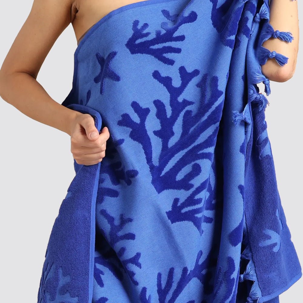 Telo mare in spugna velour rasato 90 x 170