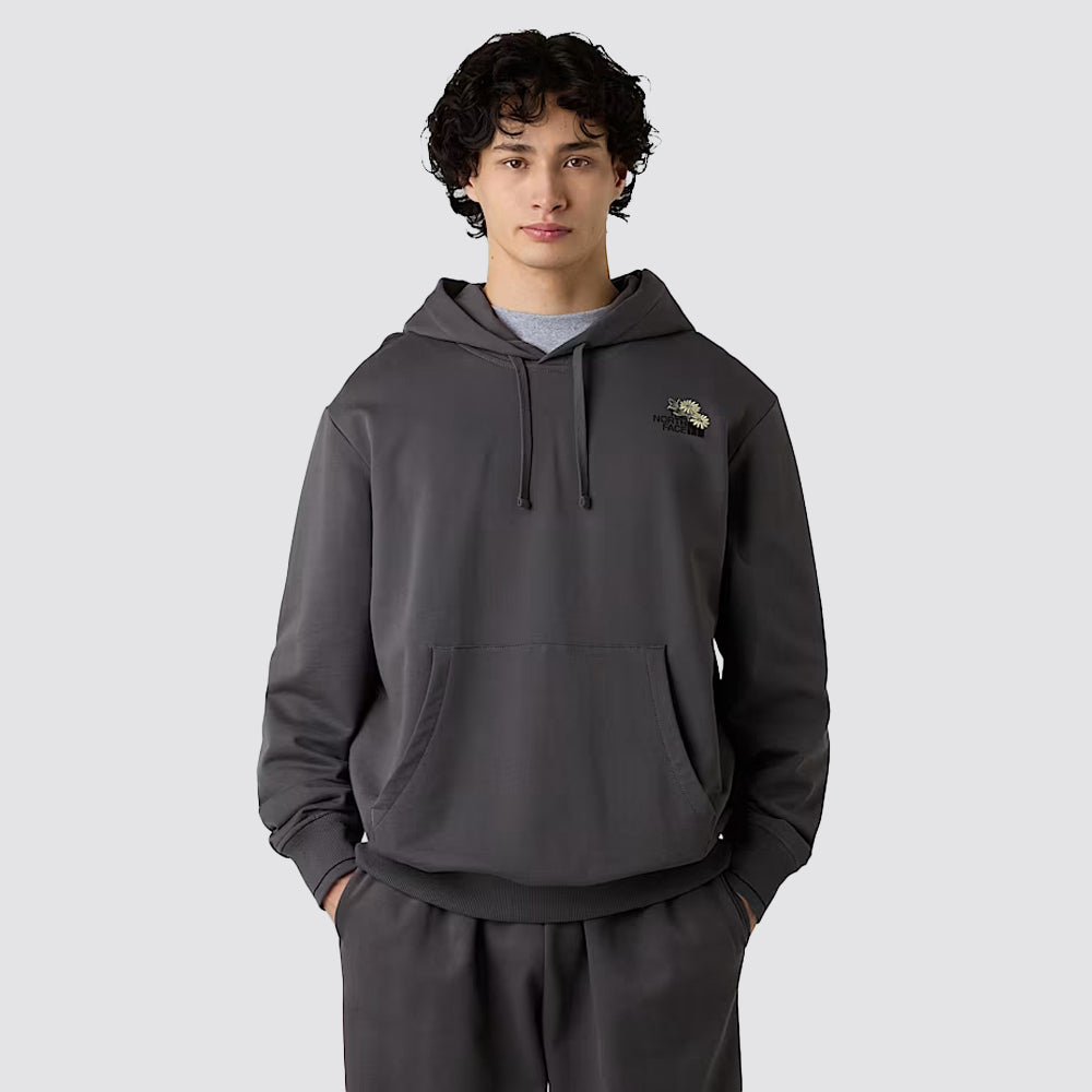 Felpa cappuccio unisex dome flower relaxed