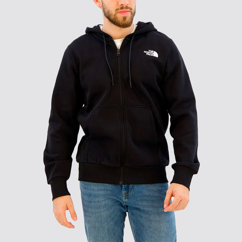 Felpa uomo simple dome full zip e cappuccio