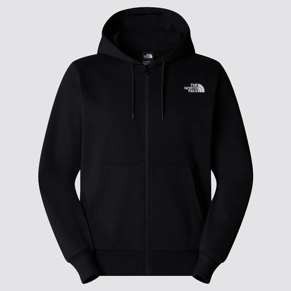 Felpa uomo simple dome full zip e cappuccio