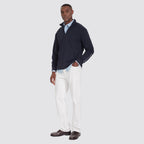 Tommy hilfiger felpa uomo con zip cotone garzato