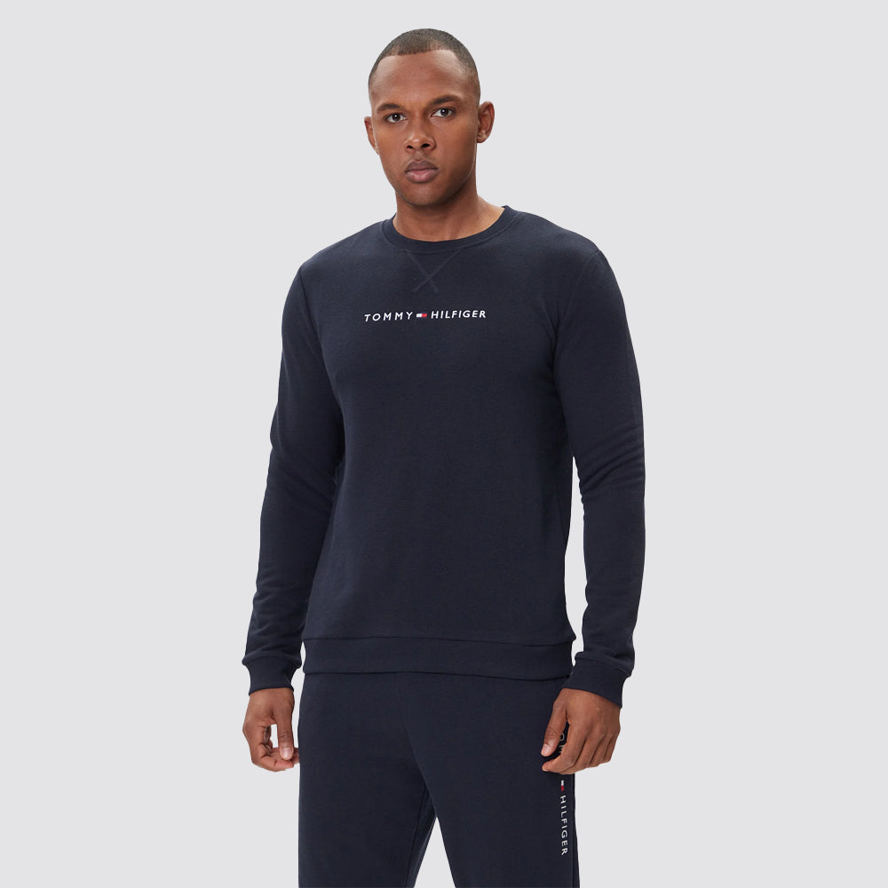 Tommy hilfiger felpa uomo girocollo garzata