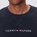 Tommy hilfiger felpa uomo girocollo garzata