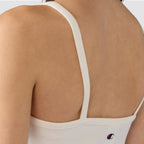 Top donna smanicato costina stretch icons fitted