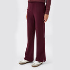 Tuta donna pull zip epantalone palazzo