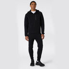 Tuta uomo full zip cappuccio c-tech sportiva