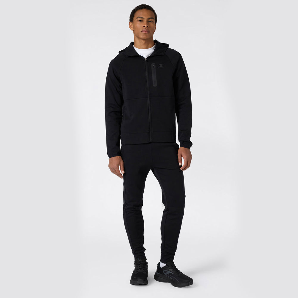 Tuta uomo full zip cappuccio c-tech sportiva