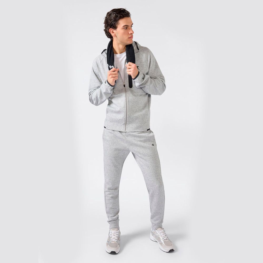 Tuta uomo full zip cappuccio c-tech sportiva