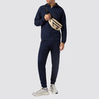 Tuta uomo full zip cappuccio c-tech sportiva