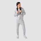 Tuta uomo c tech felpa con zip e cappuccio e pantaloni