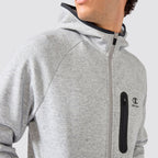 Tuta uomo c tech felpa con zip e cappuccio e pantaloni