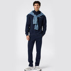 Tuta uomo full zip con pantalone senza polsini