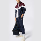 Tuta uomo full zip con pantalone senza polsino