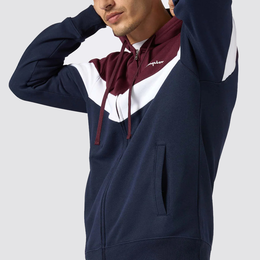 Tuta uomo full zip con pantalone senza polsino