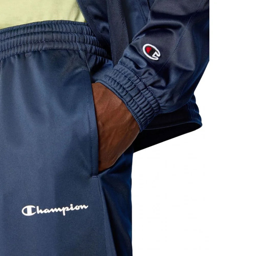 Tuta uomo giacca con zip e pantaloni senza polsino