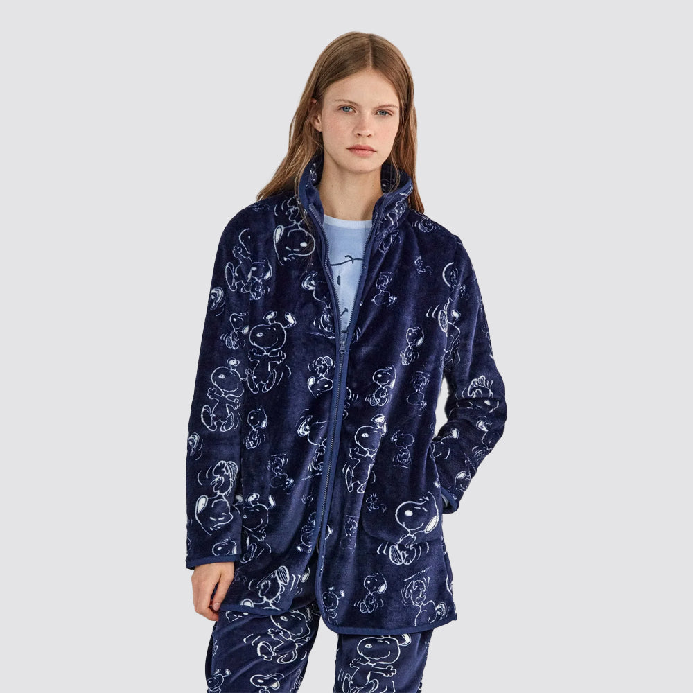 Vestaglia donna gisela snoopy in pile