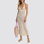 Vestito lungo donna f**k crochet