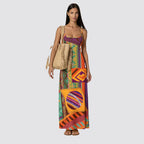 Vestito lungo donna f**k fantasia